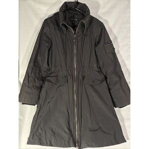 AK Anne Klein Down Fill Puffer Coat Winter Jacket Women's Medium Lined Black